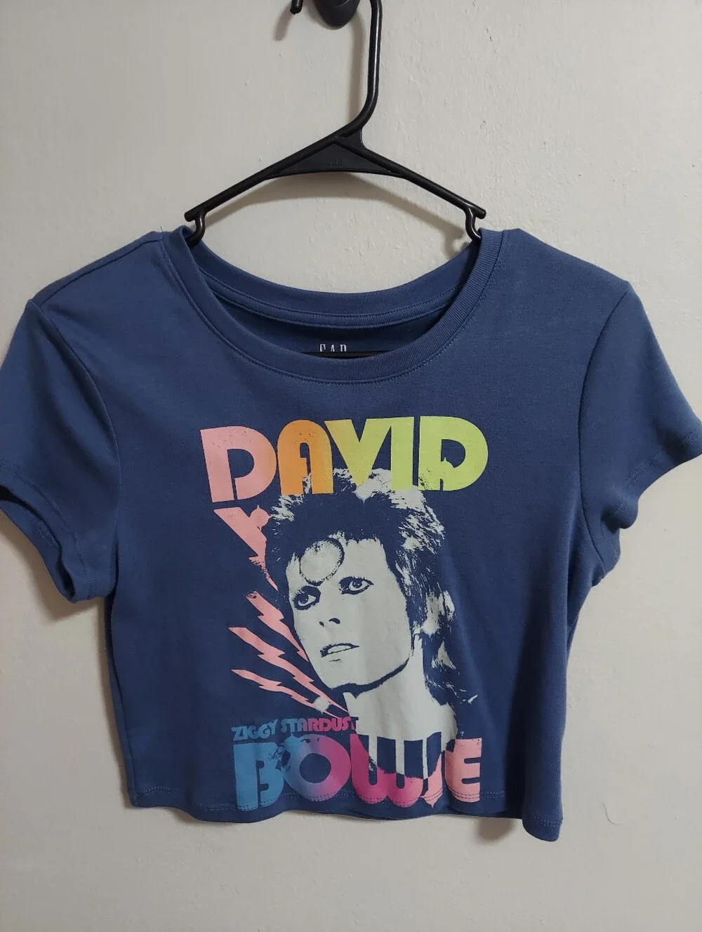 David Bowie Youth Ziggy Stardust Graphic Tee - Blue